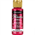 Decoart Dazzling Metallics Paints 2oz 59ml#Colour_FESTIVE RED