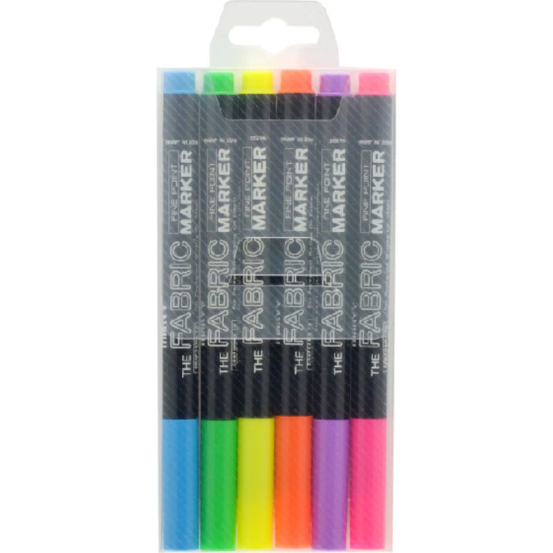 Marvy Fabric Marker Fluorescent Set Of 6