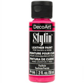 Decoart Stylin Multi Surface Fashion Acrylic Craft Paint 2oz#Colour_FUCHSIA