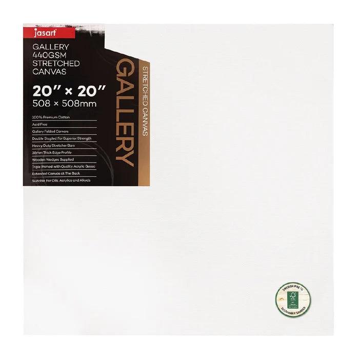 Jasart Gallery 1.5 Inch Thick Edge Canvases Pack of 6