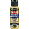 Decoart Sosoft Fabric Paints 59ml#Colour_METALLIC GLORIOUS GOLD