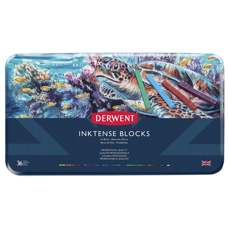 Derwent Inktense Blocks Tin Set of 36