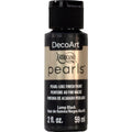 Decoart Americana Pearls Paints 2oz#Colour_LAMP BLACK