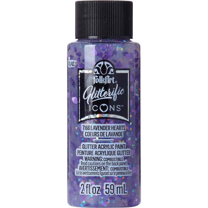 Folk Art Glitterific Icons Acrylic Craft Paint 2oz/59ml