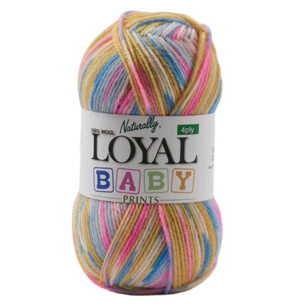 Naturally Loyal Baby Prints Yarn 4ply#Colour_PINK BLUE (82882)