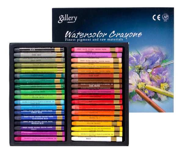 Mungyo Gallery Watercolour Crayons Set of 36