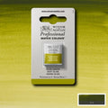 Winsor & Newton Professional Watercolour Half Pan#Colour_OLIVE GREEN (S1)