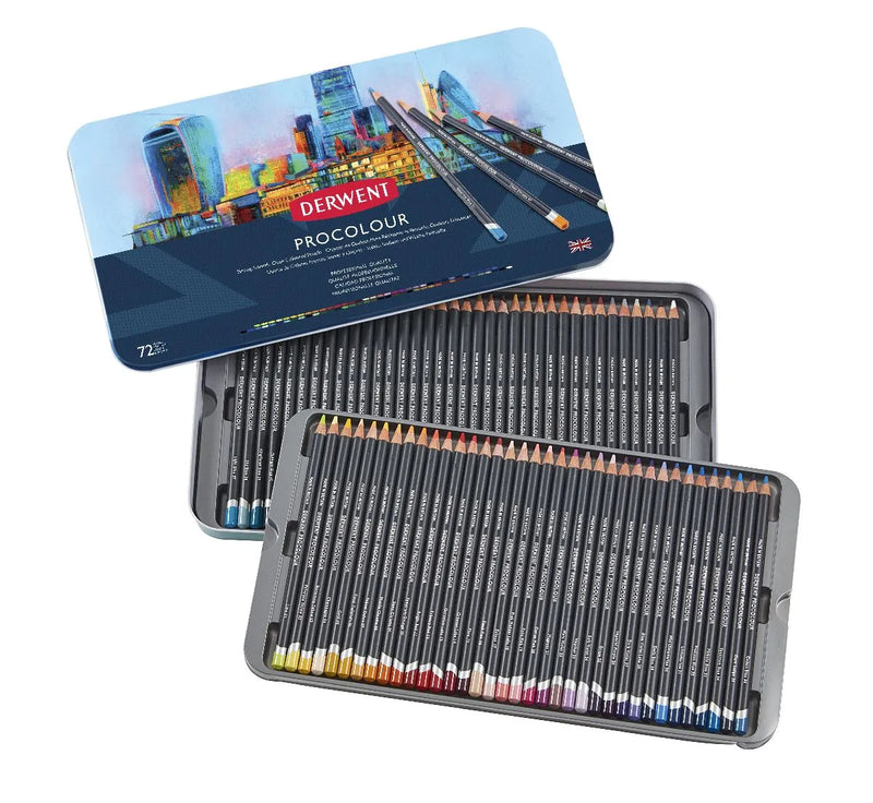 Derwent Procolour Pencils - Tin Of 72