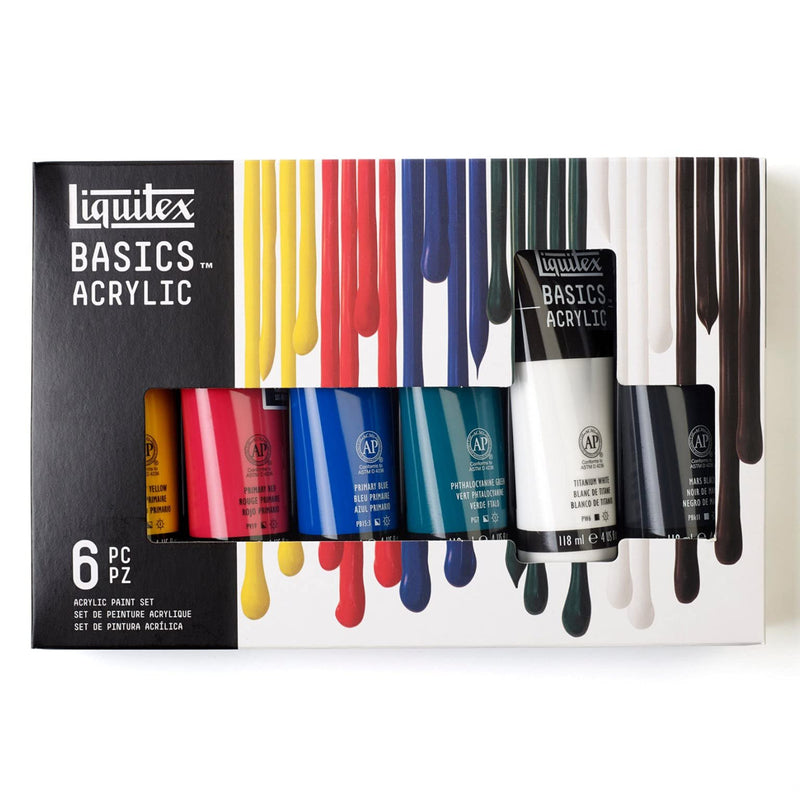 Liquitex Basics Acrylic Paints 22ml - Set of 6 Basics