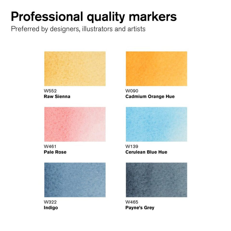 Winsor & Newton Promarker Watercolour Sky Tone Set Of 6