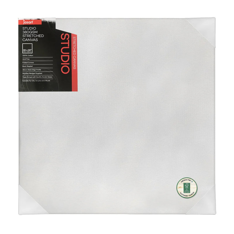 Jasart Studio 1.5 Inch Thick Edge Canvases Pack of 6