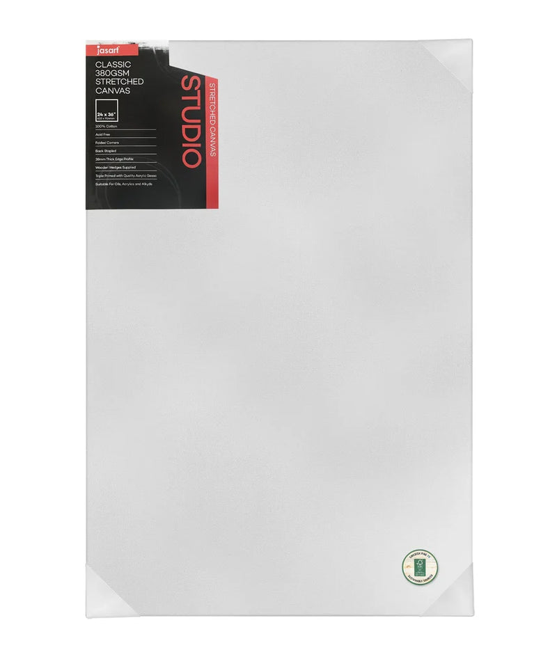 Jasart Studio 1.5 Inch Thick Edge Canvases Pack of 6