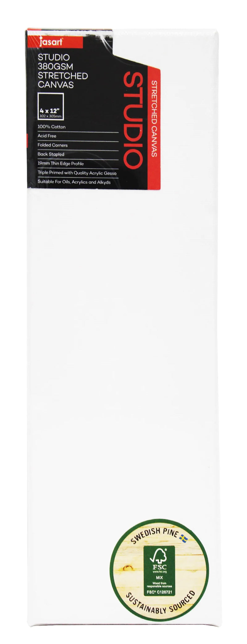 Jasart Studio 3/4 Inch Thin Edge Canvases Pack of 8