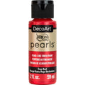 Decoart Americana Pearls Paints 2oz#Colour_TRUE RED