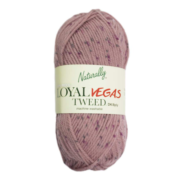 Naturally Loyal Vegas Tweed 8ply#Colour_DAMASK PINK (31760)