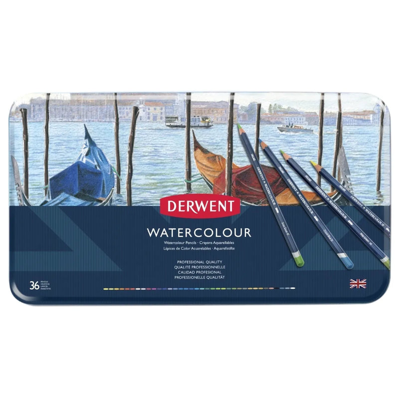 Derwent Watercolour Pencil Tin of 36