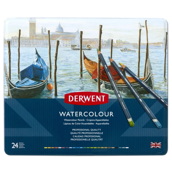 Derwent Watercolour Pencil Tin of 24