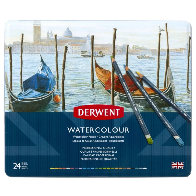 Derwent Watercolour Pencil Tin of 24