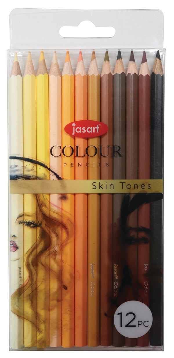 Jasart Studio Pencil Set Of 12 Skin Tones