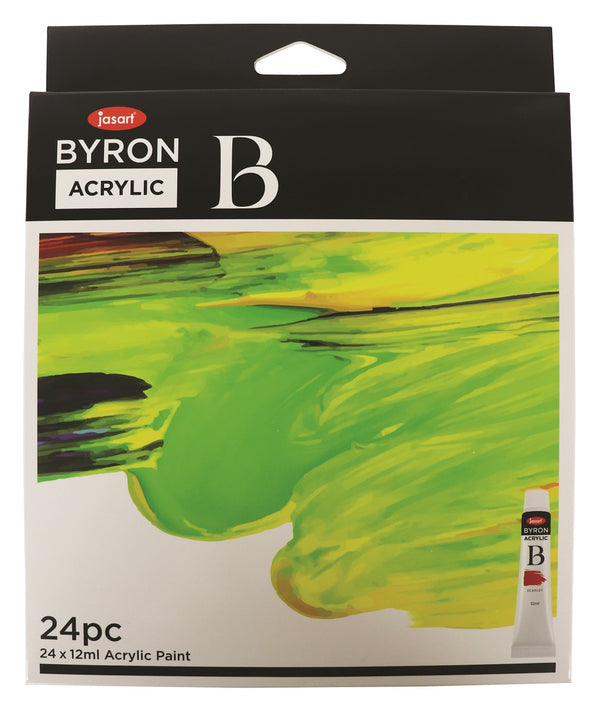 Jasart Byron Acrylic Paint 12ml Set of 24