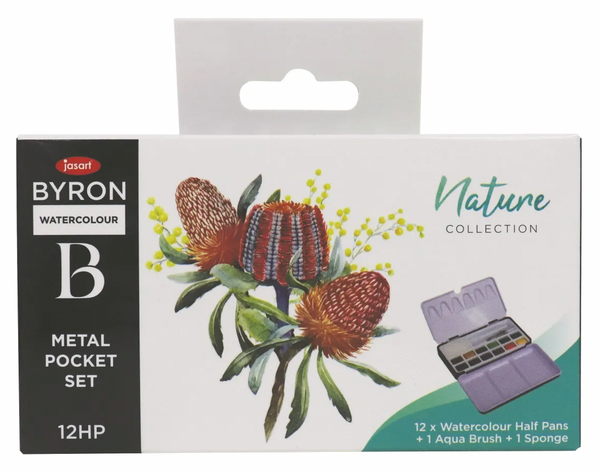 Jasart Byron Watercolour Pocket Set Of 12 - Nature