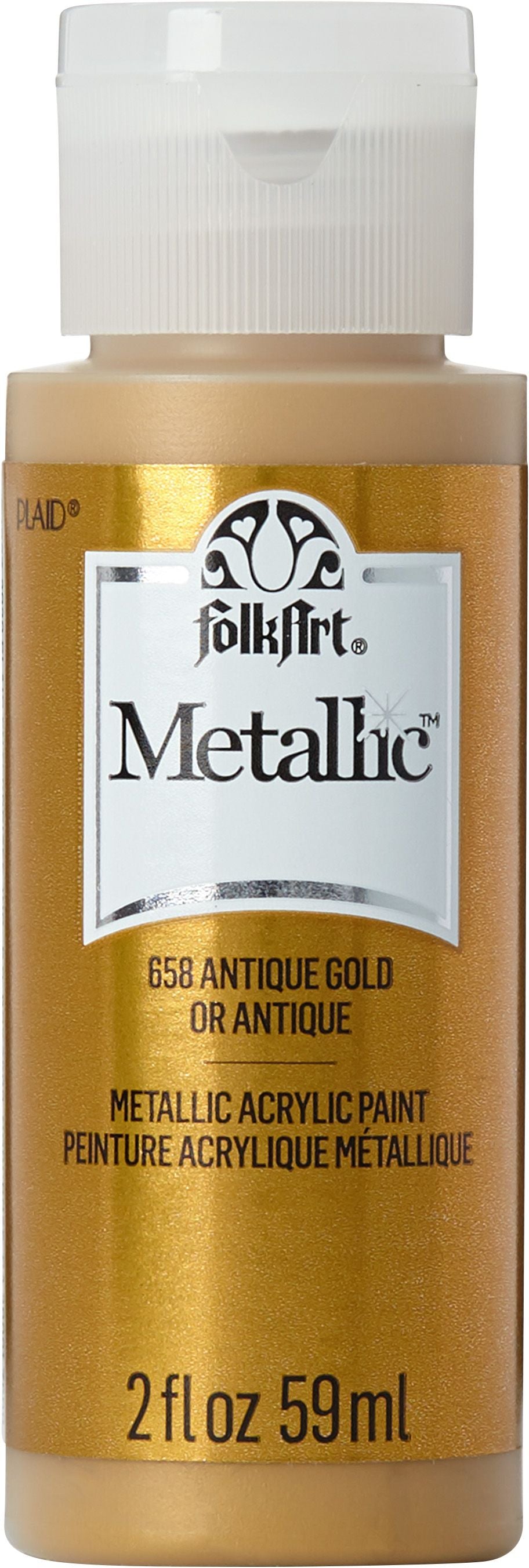 FolkArt 2 oz. Metallic Acrylic Paint- Silver Sterling