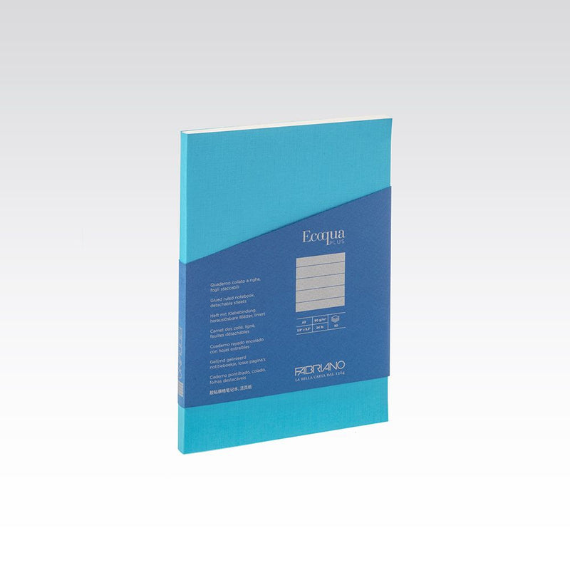 Fabriano Ecoqua Plus Glued Notebook 90gsm Lined A5