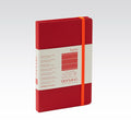 Fabriano Ispira Hard Cover Notebook 85gsm Lined 9x14cm#Colour_RED