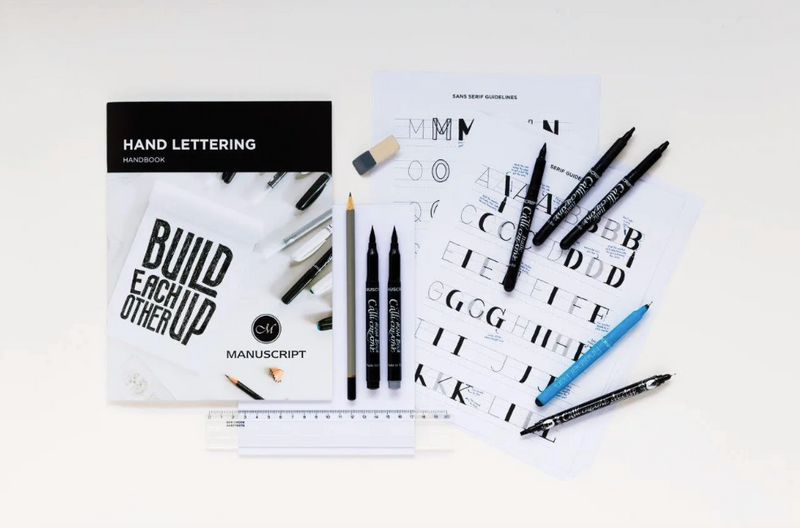 Manuscript Class Teach Yourself Hand Lettering Kit