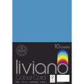 The Paper House Liviano Colour Card 300gsm A4 Pack Of 10#Colour_TURQUOISE