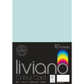 The Paper House Liviano Colour Card 300gsm A4 Pack Of 10#Colour_LIGHT BLUE