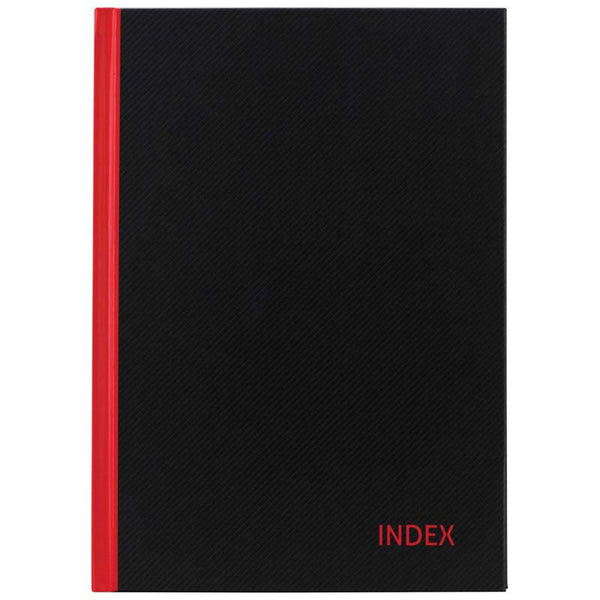 milford notebook indexed RED & BLACK 100 leaf#size_A5