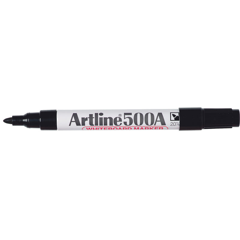 artline 500a whiteboard marker 2mm bullet nib box of 12