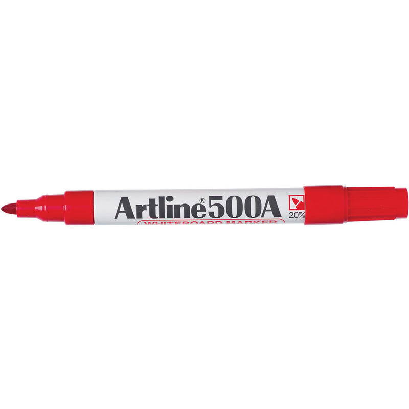 artline 500a whiteboard marker 2mm bullet nib box of 12