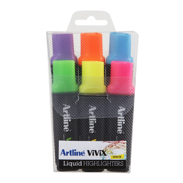 artline vivix highlighter assorted#Pack Size_PACK OF 6