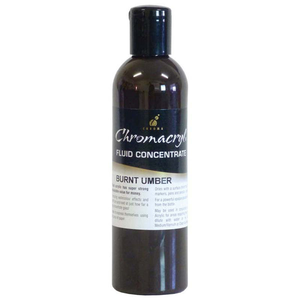 Chromacryl Fluid Concentrate Paint 250ml#Colour_BURNT UMBER