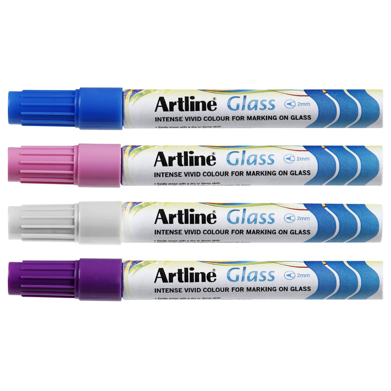 Artline Glass Marker 2mm Assorted Box Of 12