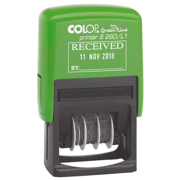 COLOP STAMP DATER GREENLINE S260/L1 RECEIVED