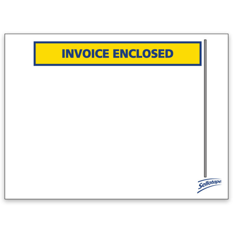 sellotape labelopes invoice enclosed 115x155mm