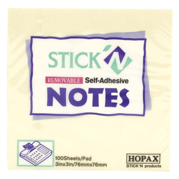 Stick'n Note Yellow 100 Sheet Pad