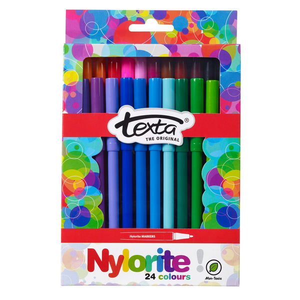 Texta Nylorite Colouring Markers Set of 24