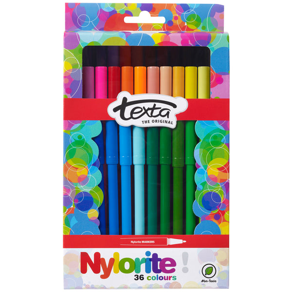 Texta Nylorite Colouring Markers Set of 36