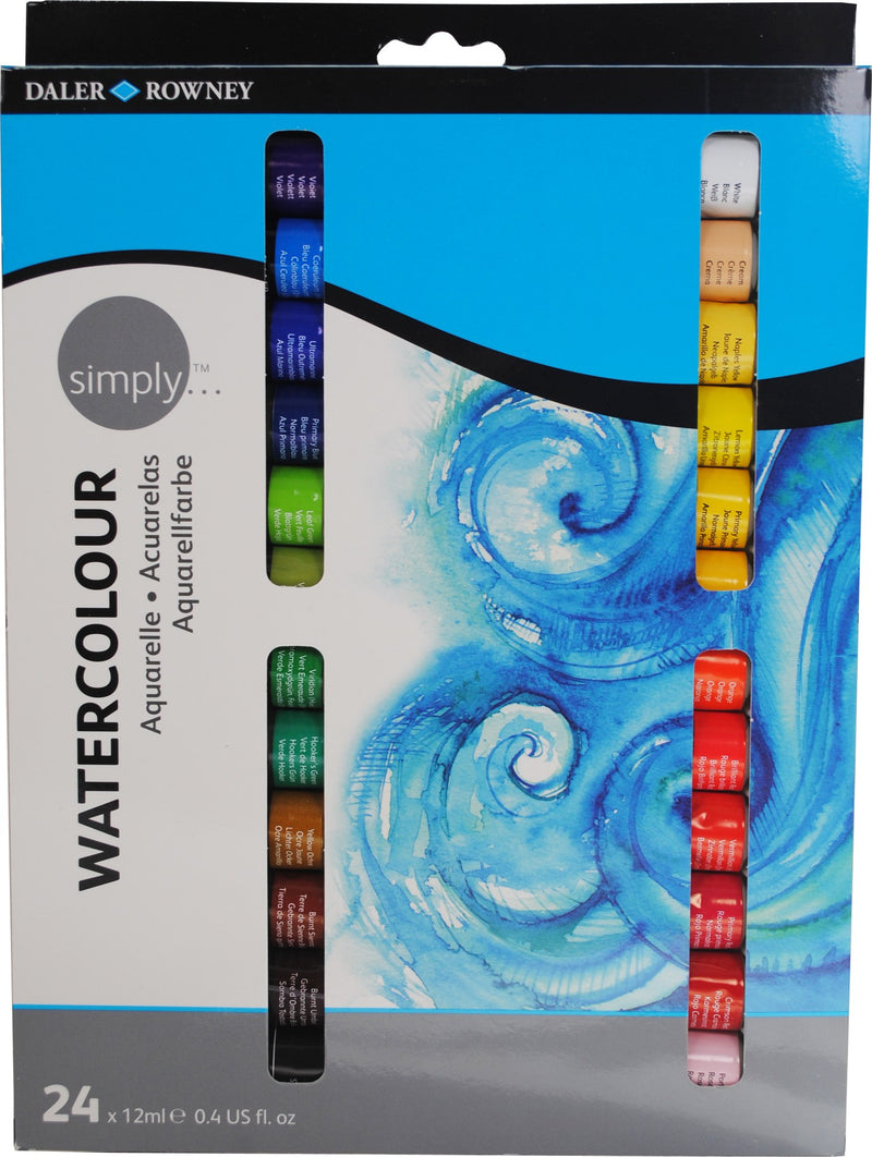 Daler Rowney Simply Watercolour 24x12ml Set