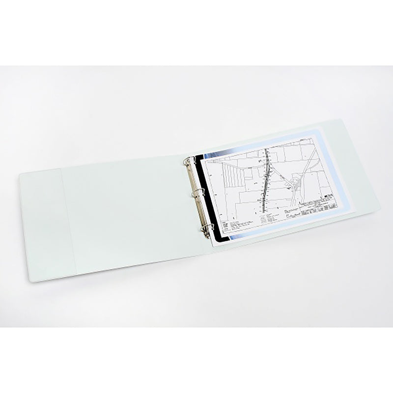 marbig® clearview insert binder a3 38mm 3d white