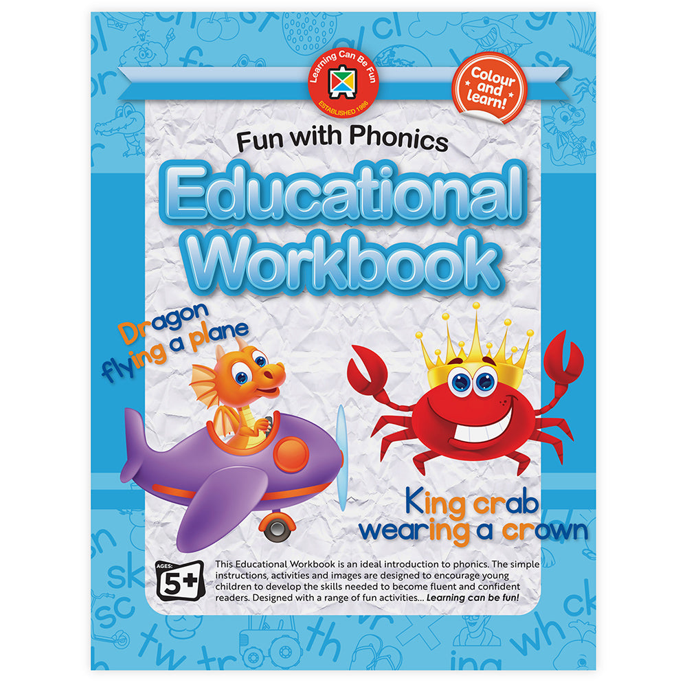 Learning Can Be Fun Fun With Phonics Educational Workbook