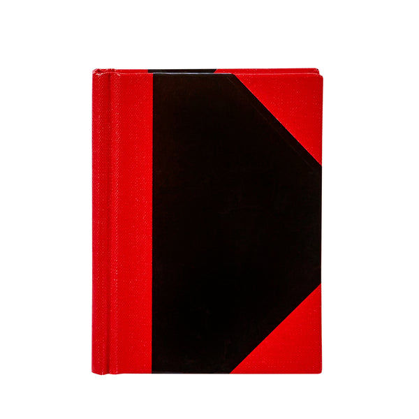 spirax casebound notebook a7 black and red - pack of 5