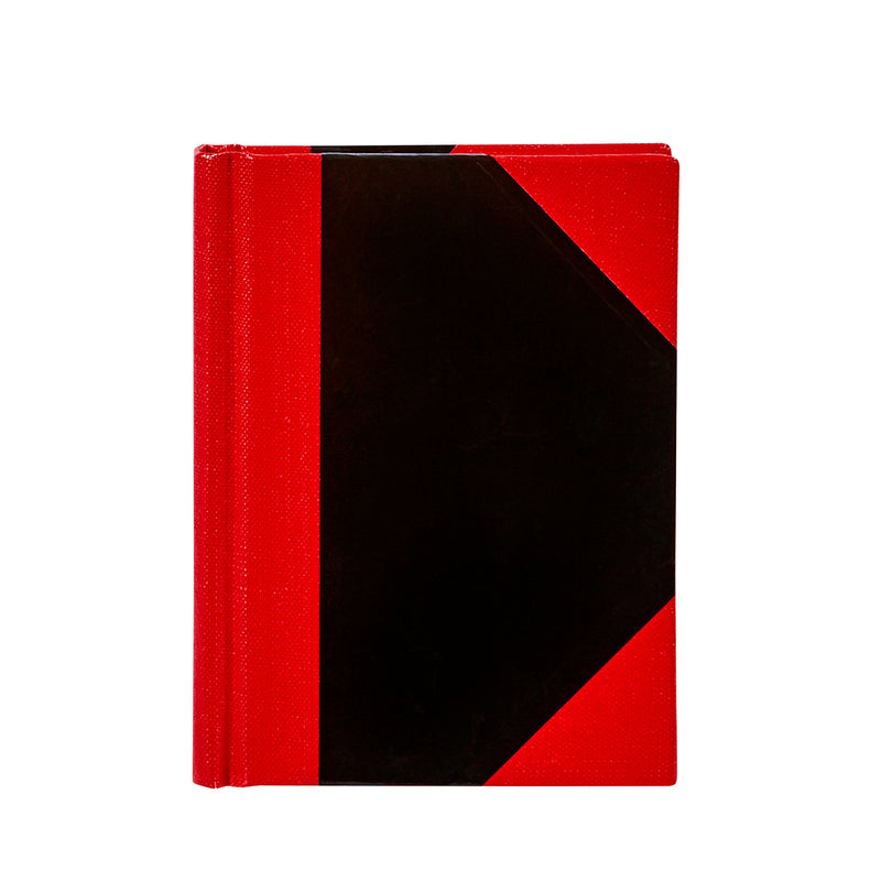 spirax casebound notebook a7 black and red - pack of 5