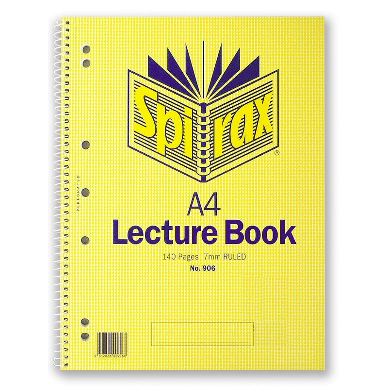 spirax 905 lecture book a4 140 page - pack of 10