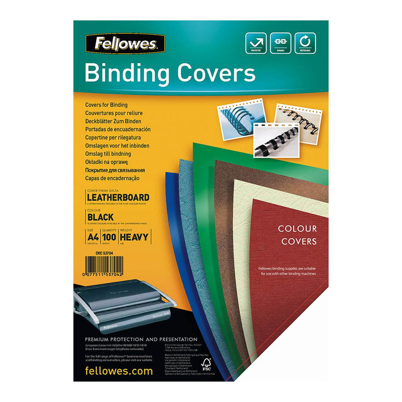 fellowes binding covers a4 250gsm PACK OF  100