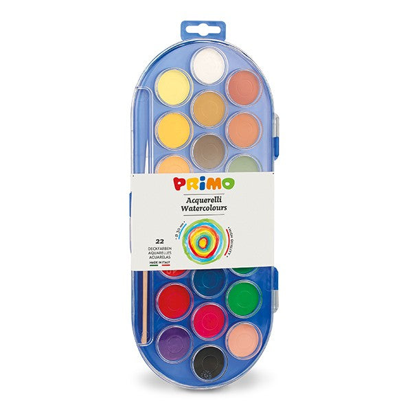 Primo 30mm Watercolour Paint Tablet Set of 22